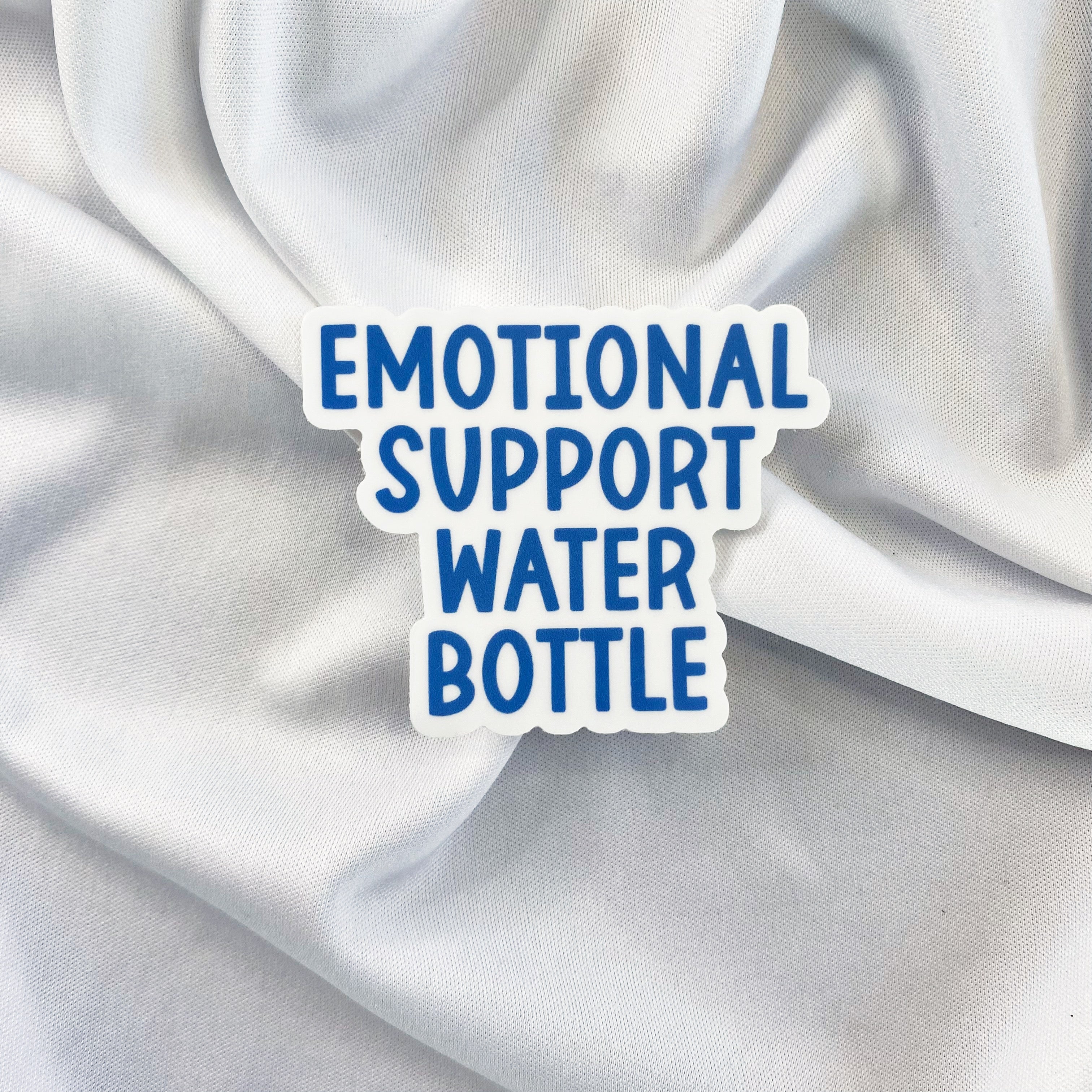 Emotional Support Water Bottle Neutral Symbol Sticker for Sale by  ssmorrison21