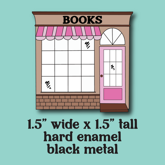 PRE-ORDER: bookstore enamel pin