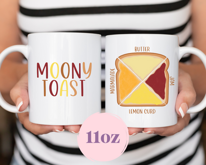 moony toast ceramic mug - 11oz or 15oz