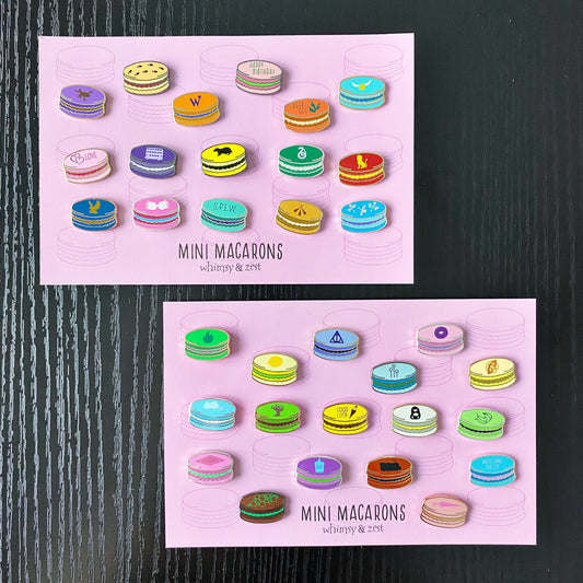 Mini Macaron Enamel Pins