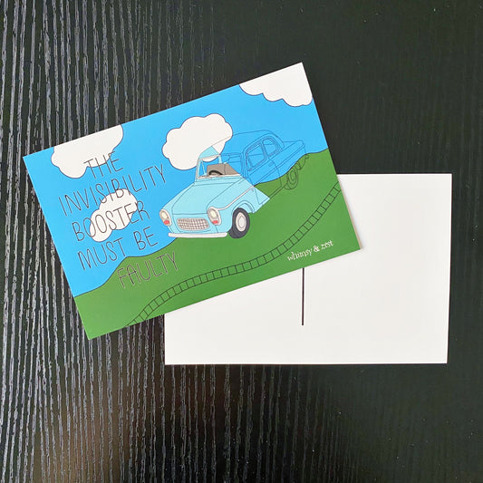 Invisibility Booster Postcard - Set of 5
