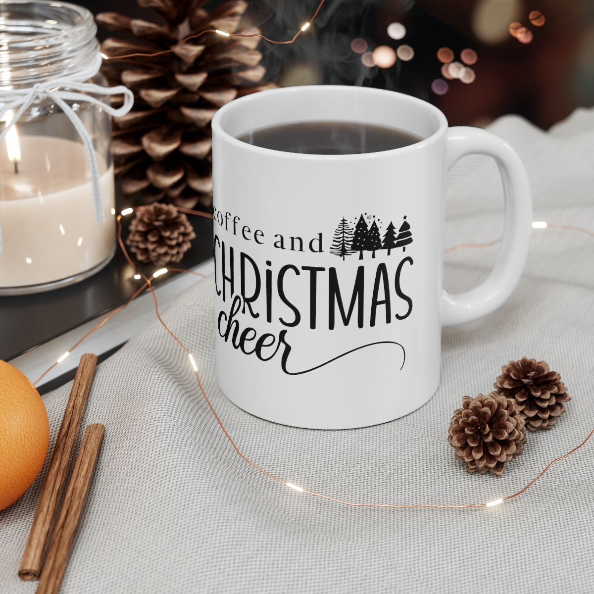 coffee and Christmas cheer 11oz mug
