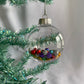 colorful jingle bell ornament