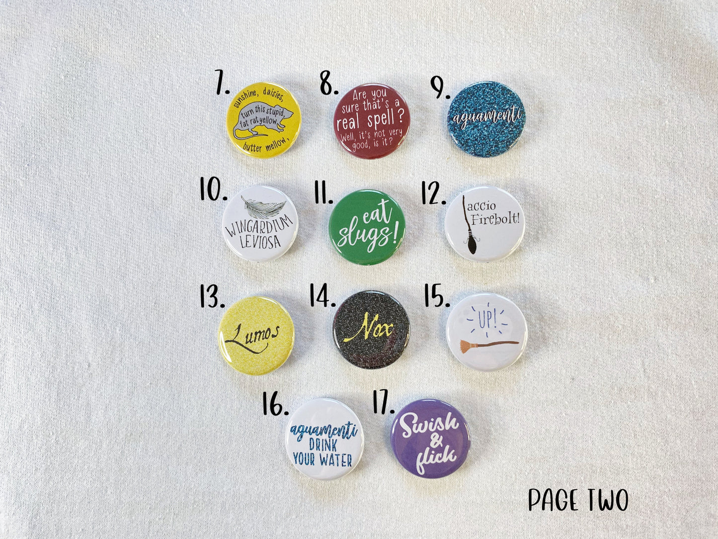 potions and spells buttons - individuals