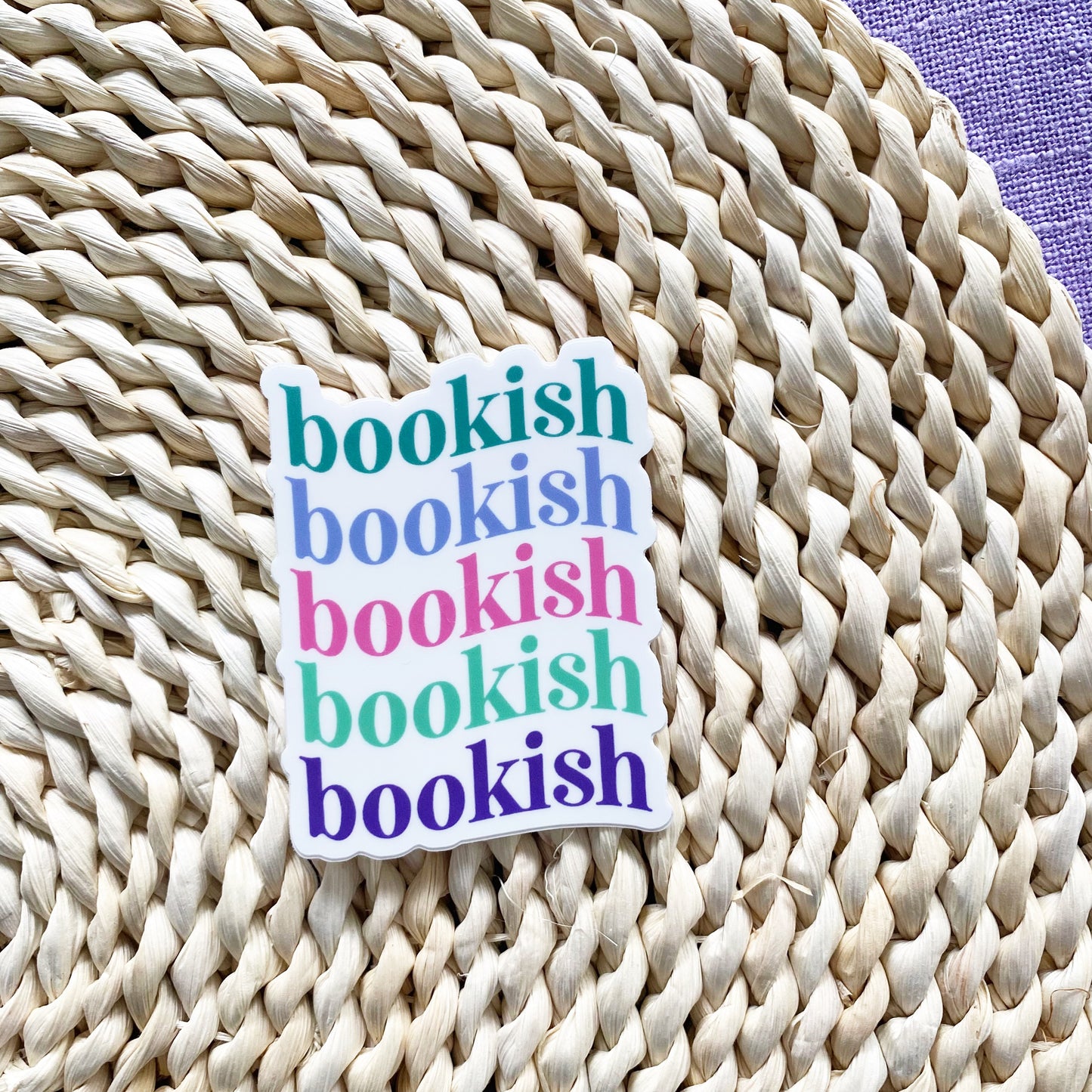bookish wave sticker
