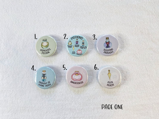 potions and spells buttons - individuals