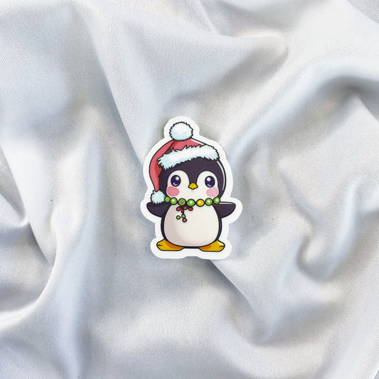 Christmas penguin sticker