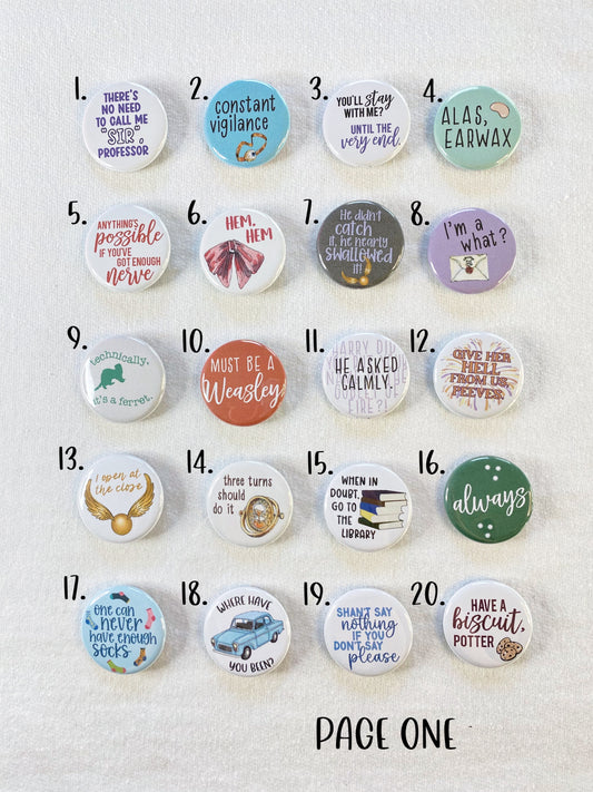 character quotes buttons - individuals
